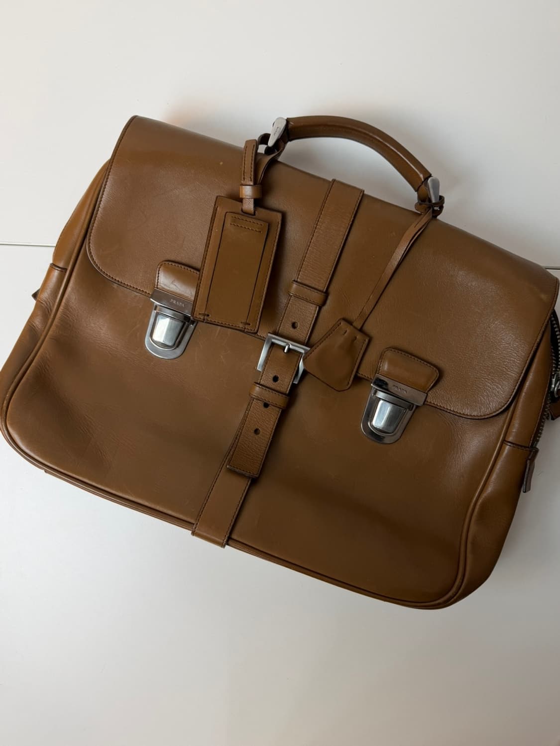 프라다 레더 브리프케이스 상품이미지6