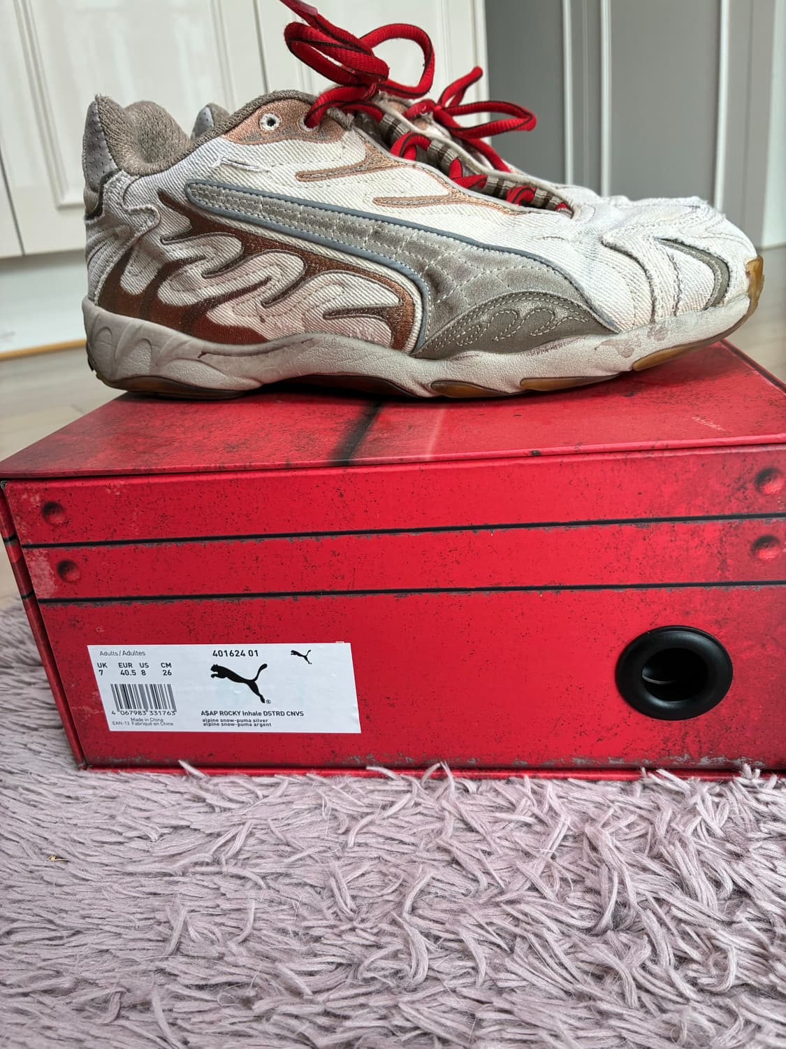 한정판 퓨마 x 에이셉 라키 인헤일 신발 (260) 상품이미지6