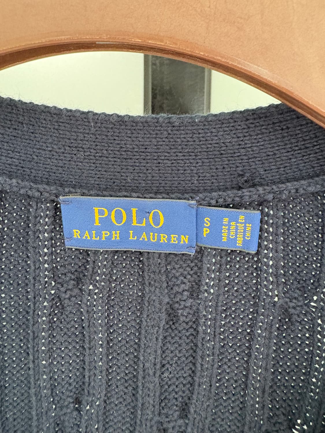 [L]POLO 폴로 네이비 꽈배기 가디건  상품이미지3