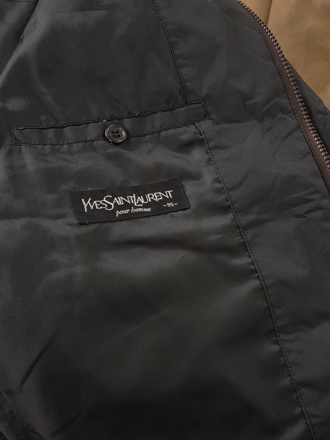 90-00s YSL 입생로랑 미니멀 조끼 패딩 상품이미지5