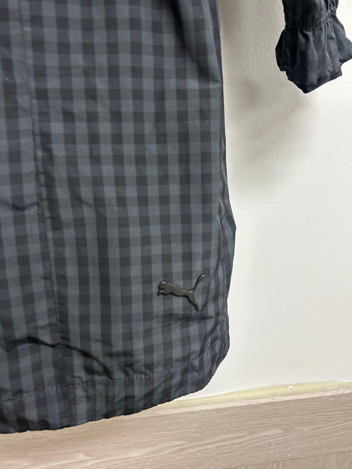 푸마 체크 롱 바람막이 자켓 S 상품이미지3