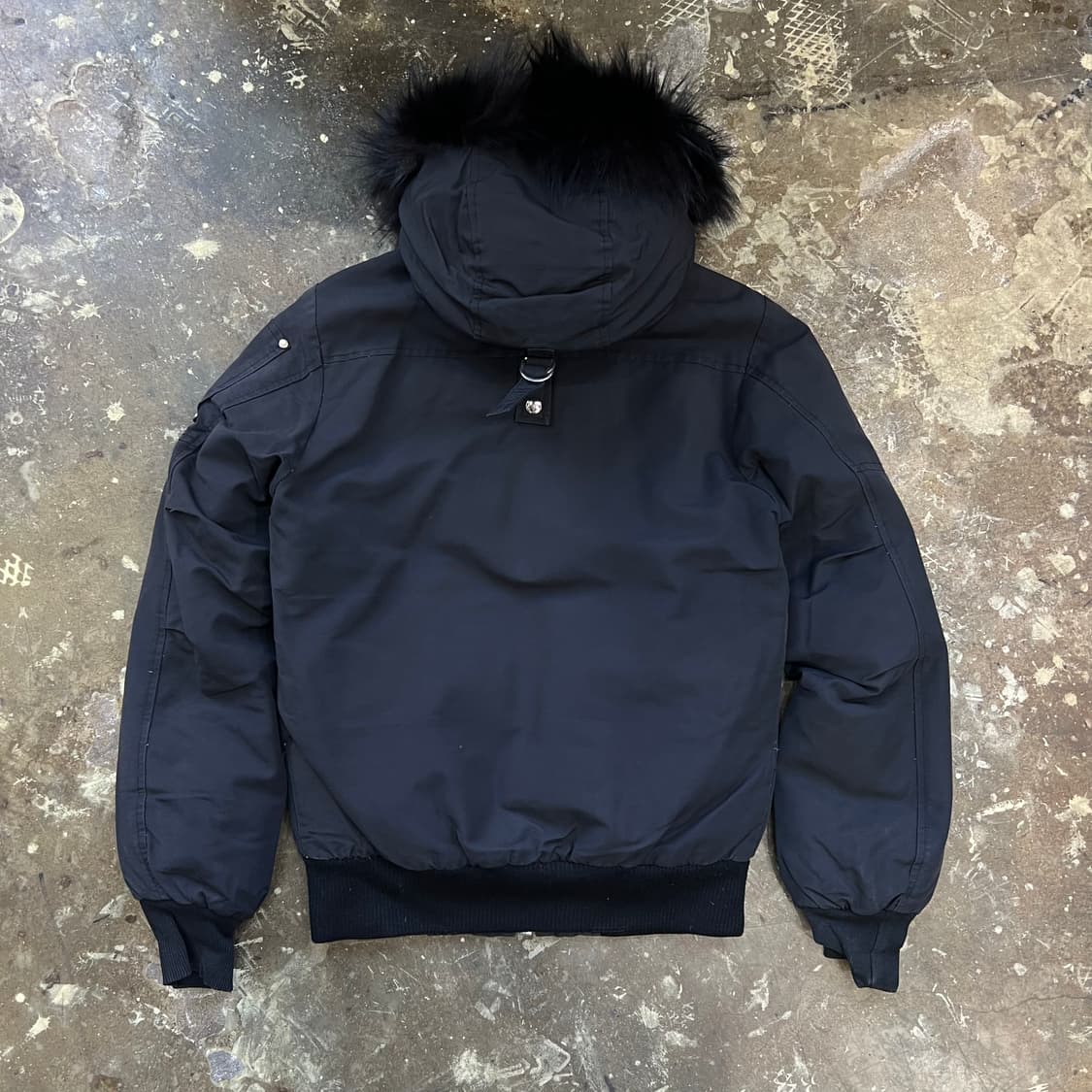 XS) 무스너클 블랙 퍼 다운 패딩 점퍼 상품이미지3