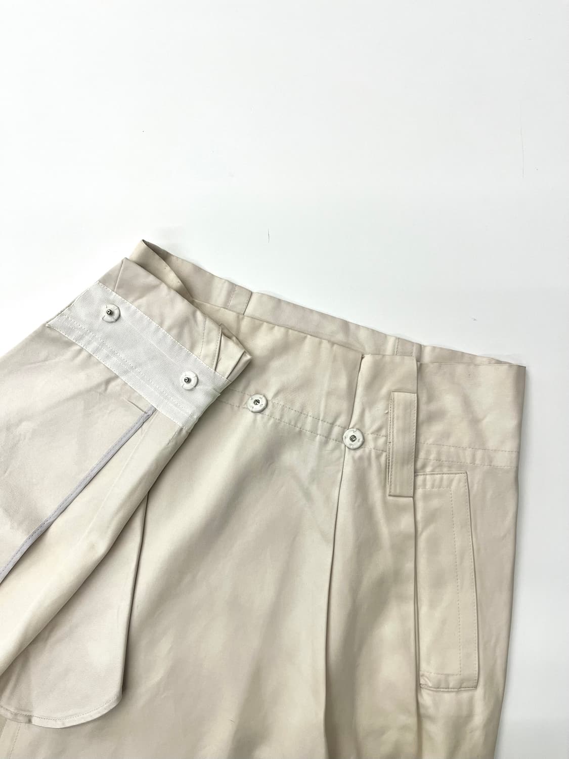 Celine 셀린느 아이보리 실크 랩 미디 스커트 상품이미지6