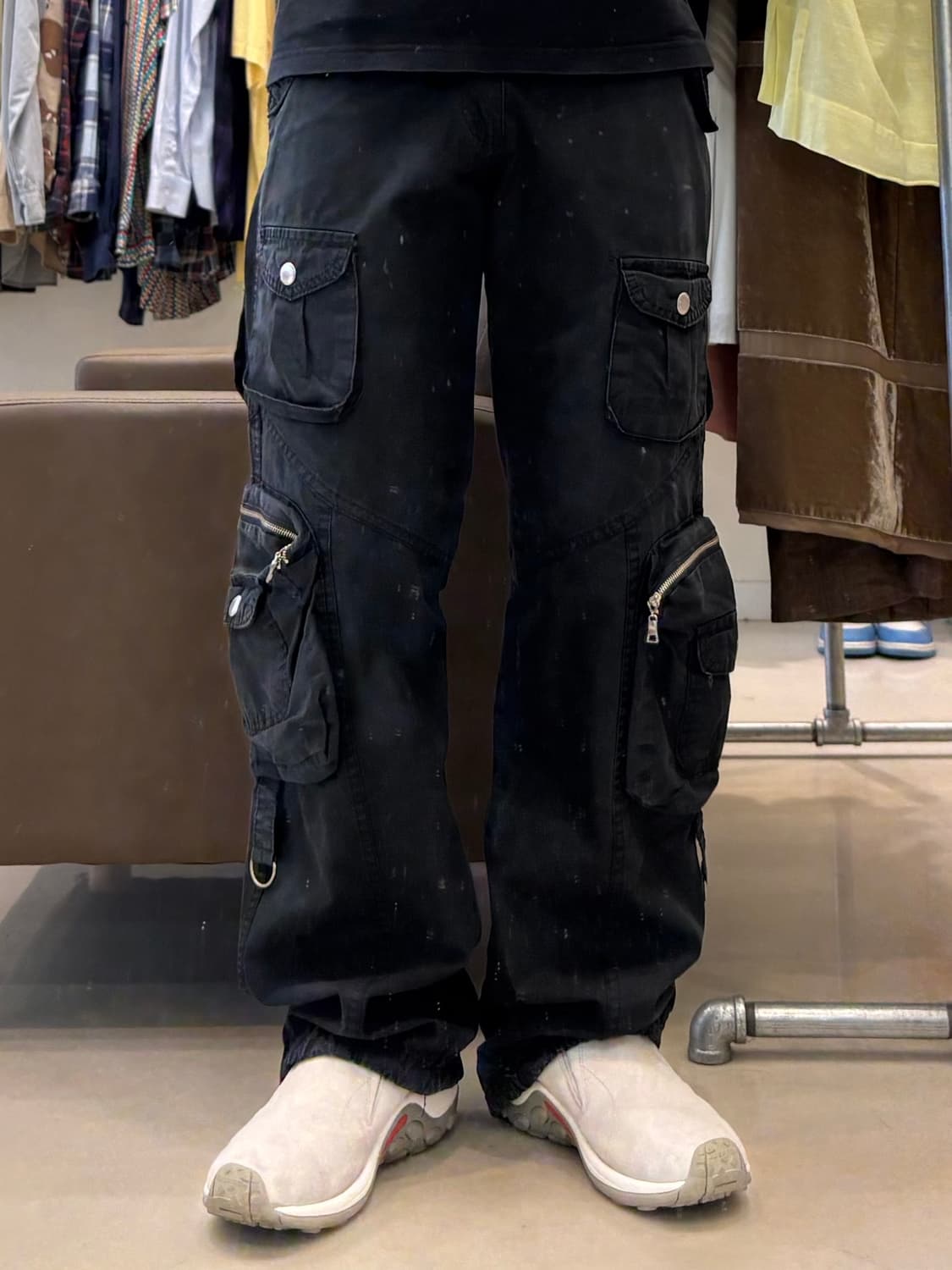 시슬리 멀티포켓 카고 팬츠 블랙 상품이미지8