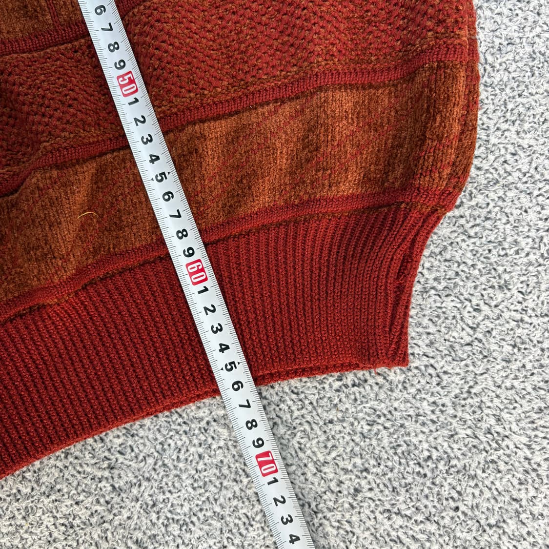 실측 빈티지 텍스쳐 울 니트 스웨터 0303J 상품이미지7