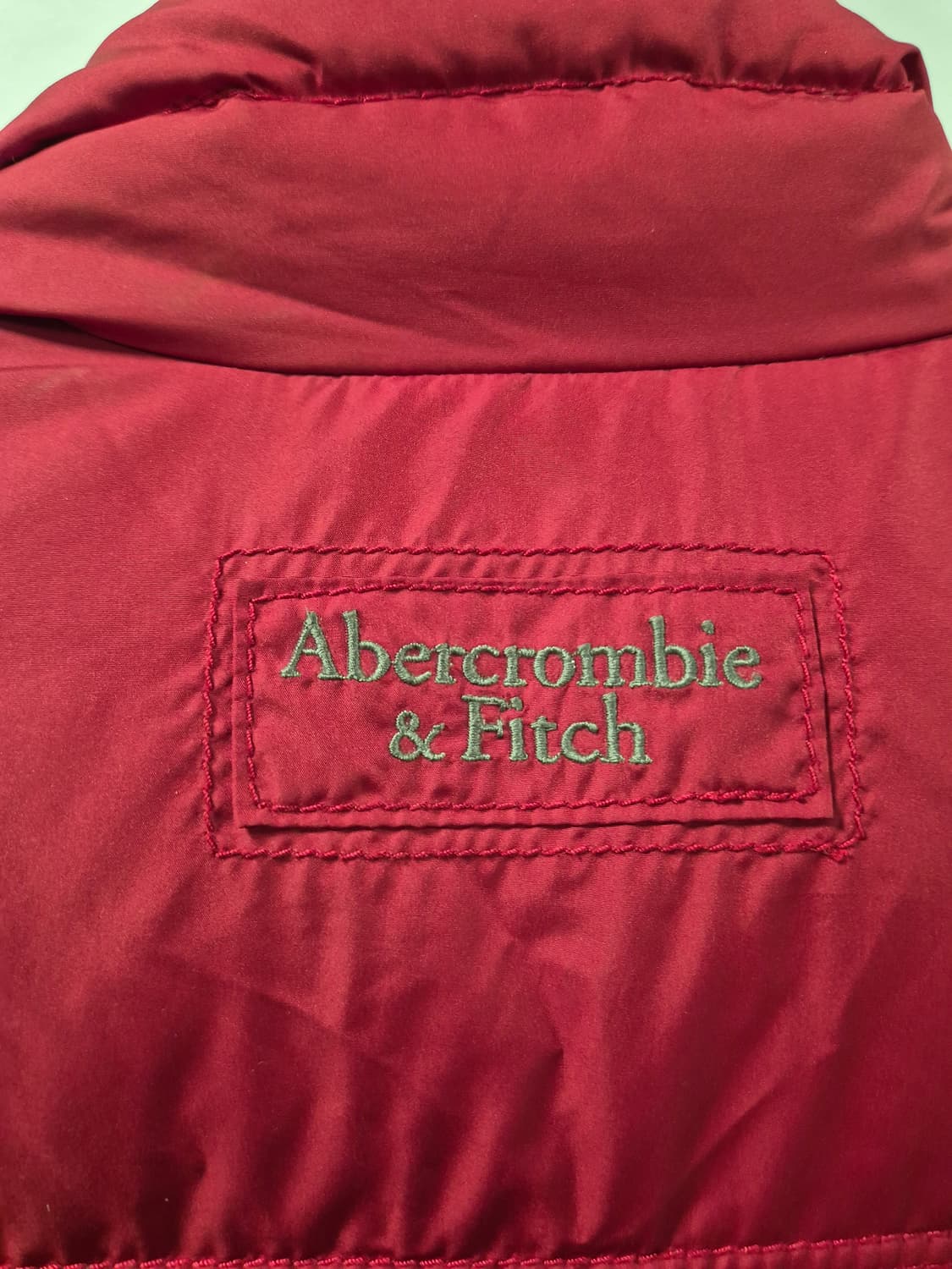 *무료배송* 아베크롬비 다크레드 덕다운 패딩 조끼 L사이즈(상태A급) 상품이미지7