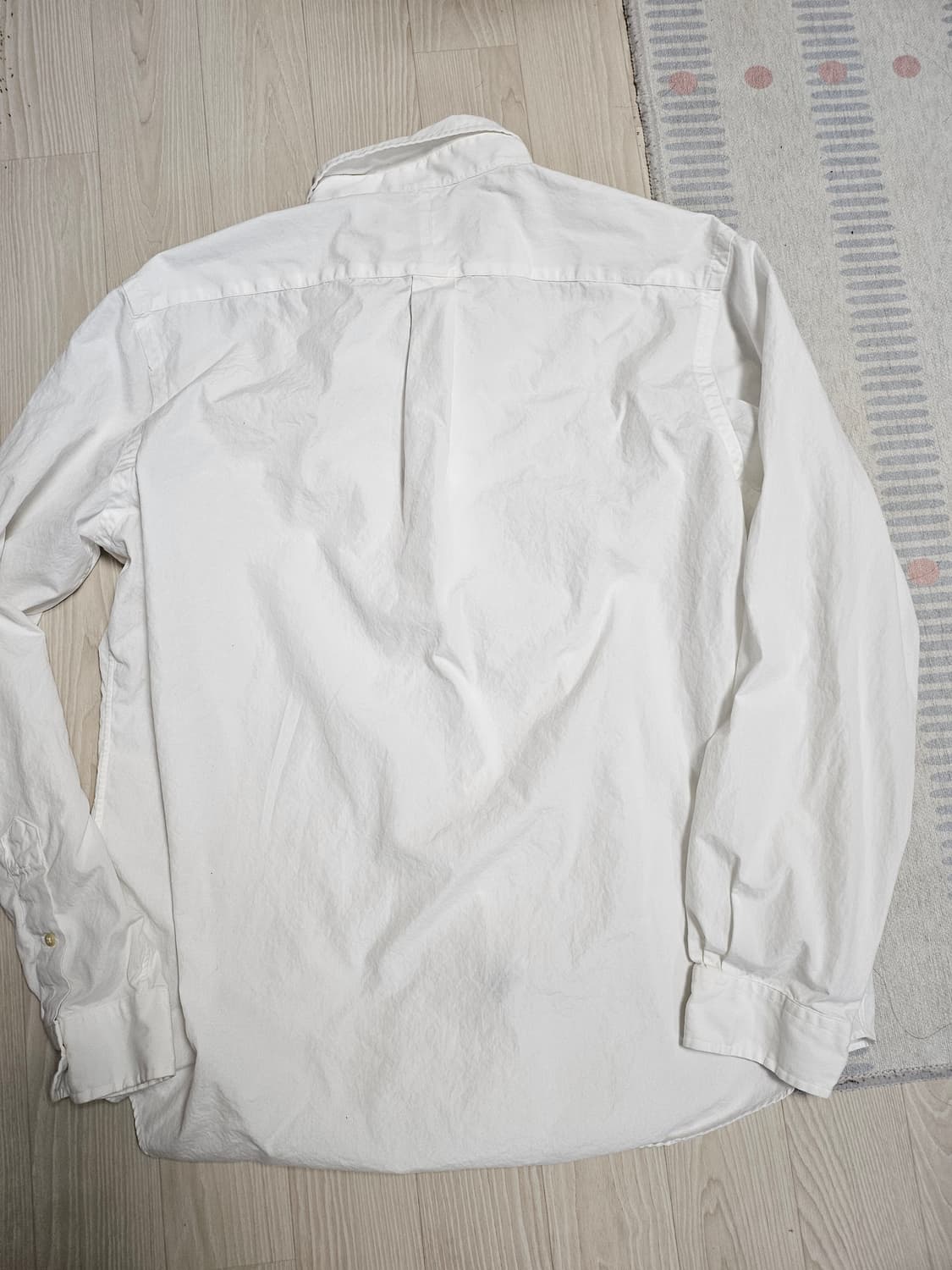 폴로 랄프로렌 화이트 긴팔 셔츠XL 상품이미지6