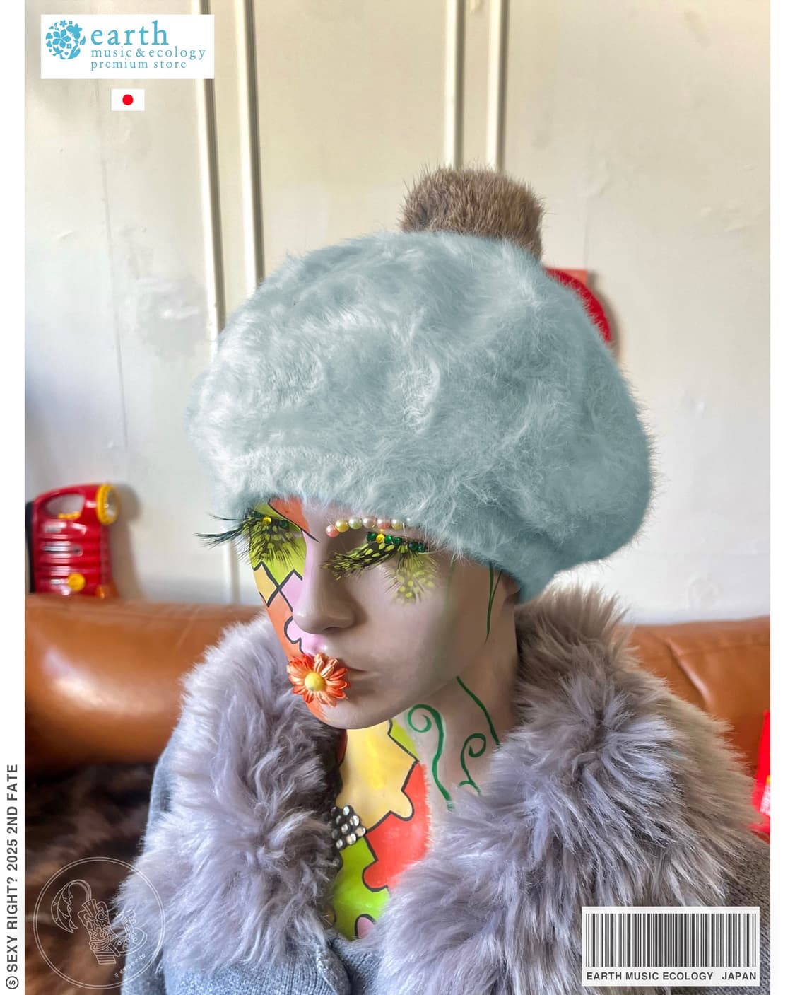 Earth Music & Ecology Japan Fur Hat 상품이미지1
