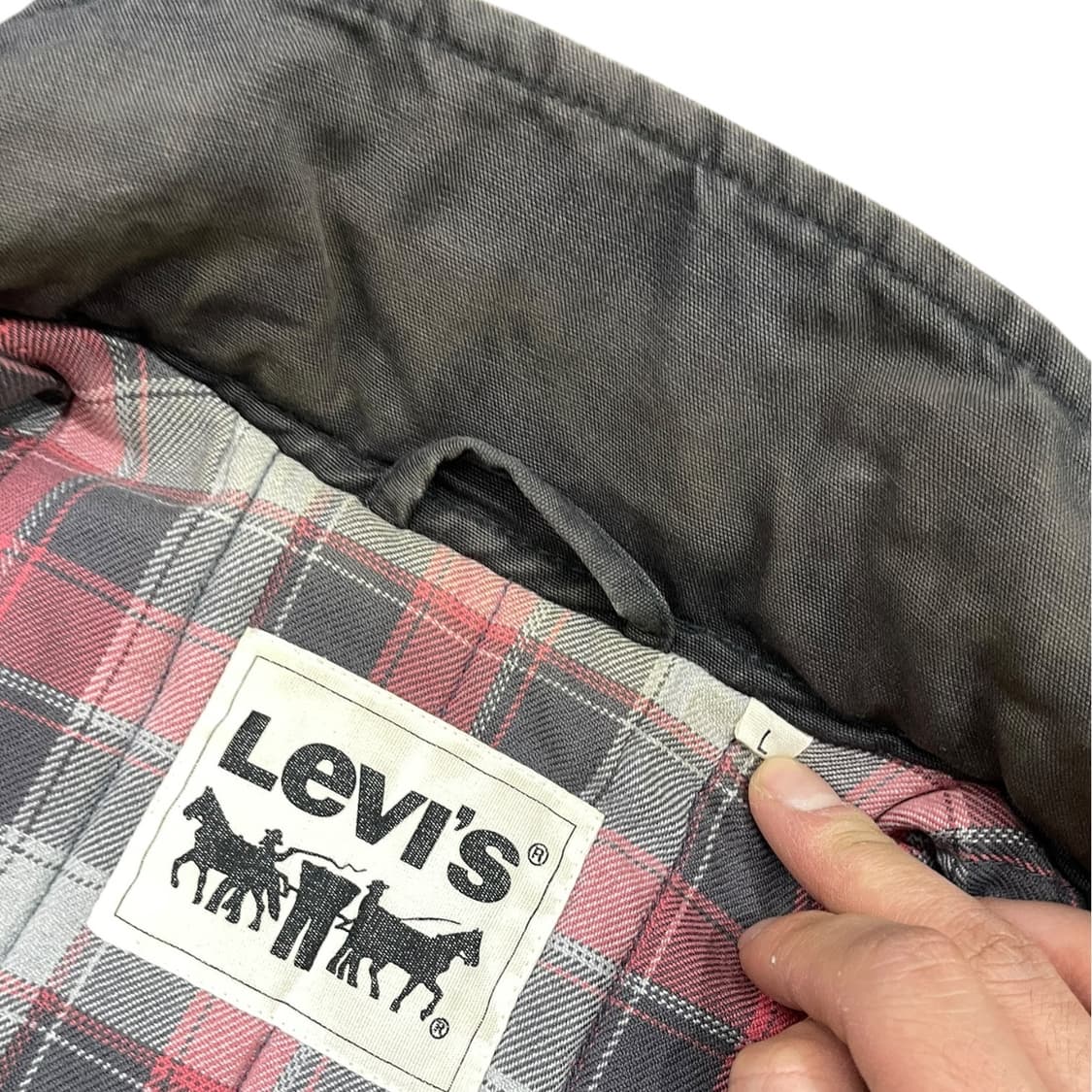 리바이스 다크 그레이 야상 자켓 상품이미지5