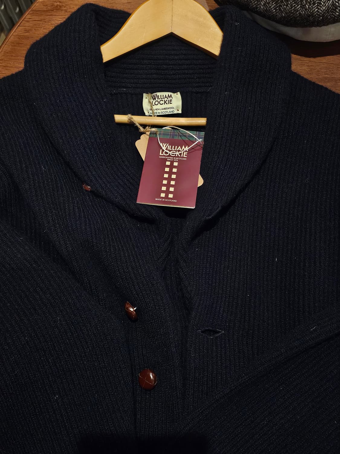 윌리엄로키 숄카라 가디건 네이비 44사이즈 상품이미지2