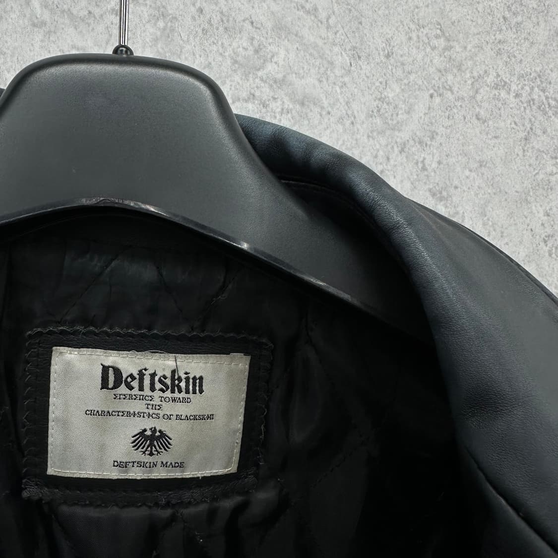 100 데프트스킨 남자 소가죽 라이더 자켓 상품이미지8
