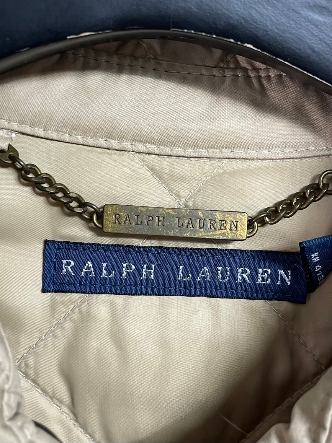 폴로 랄프로렌 크림베이지 투웨이 퀼팅자켓 (on.331)   상품이미지7