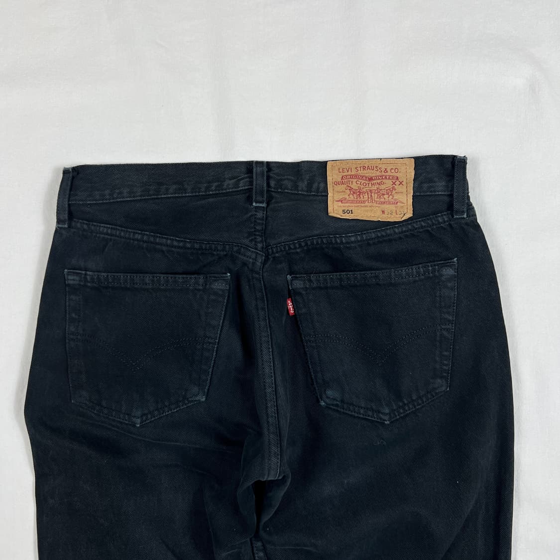 90’s 리바이스 levis europe 501 블랙데님팬츠 바지 상품이미지7