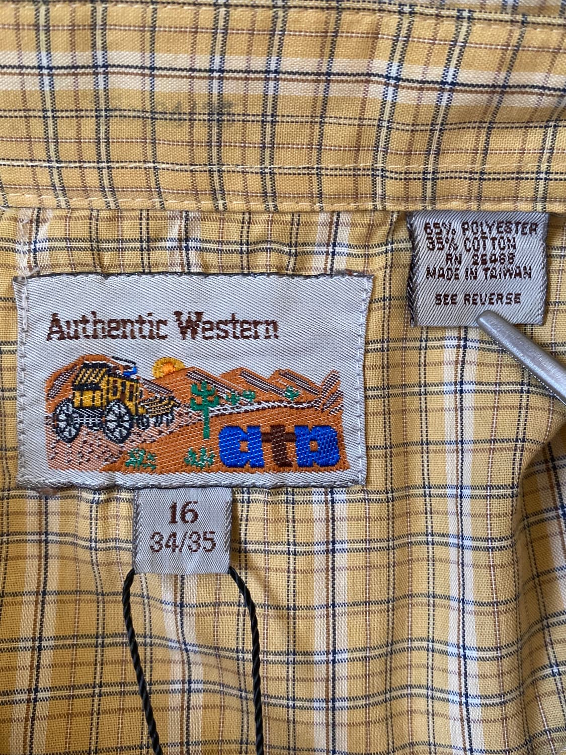 빈티지 체크 포켓 셔츠 (Man XL) AB1314 상품이미지6