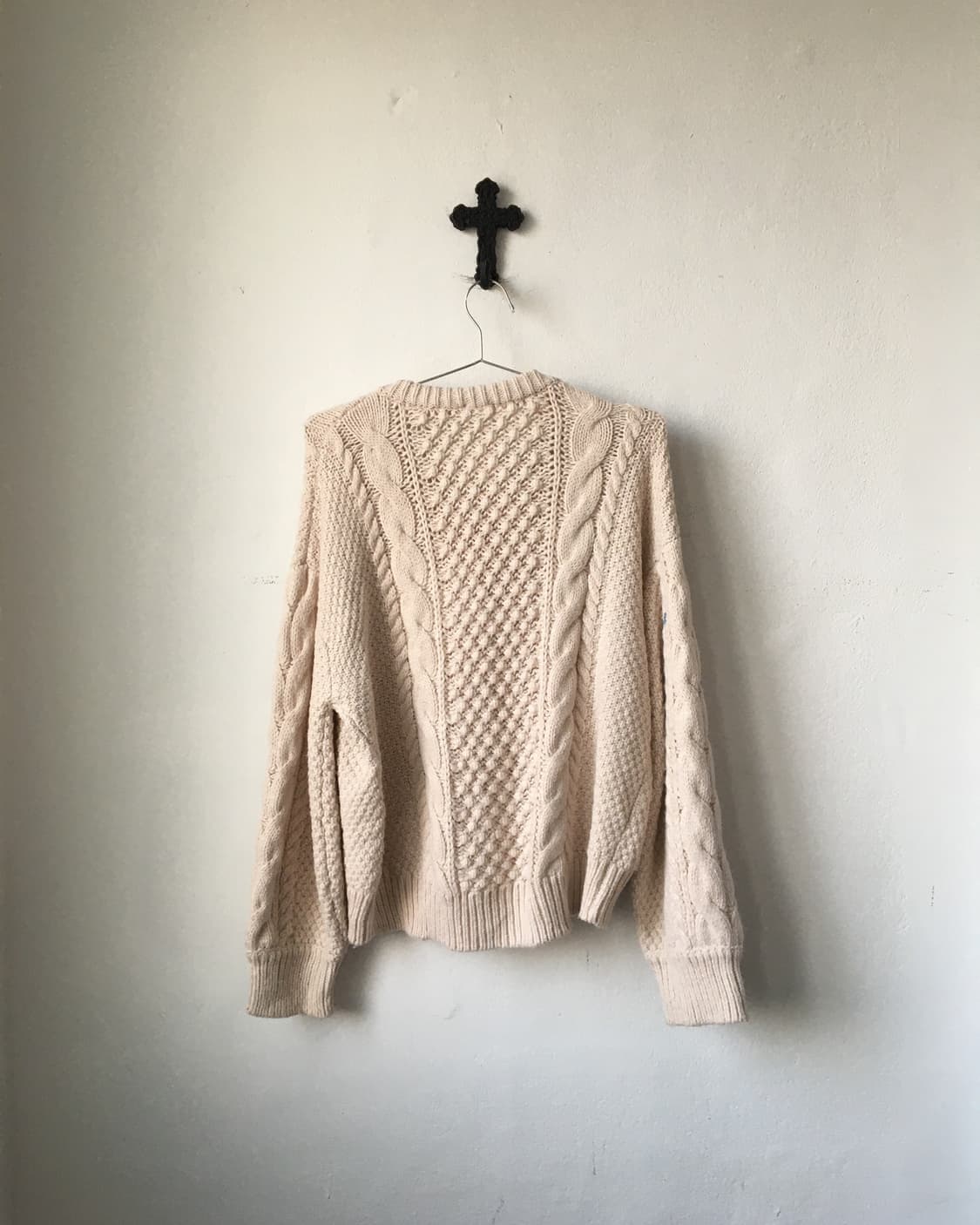 Cable pattern knit cardigan 상품이미지4