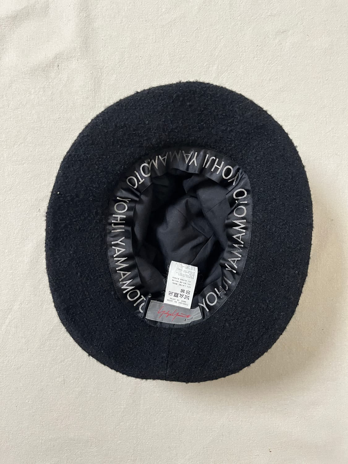 요지야마모토 부클 울 버킷햇 yohji yamamoto noir 상품이미지5