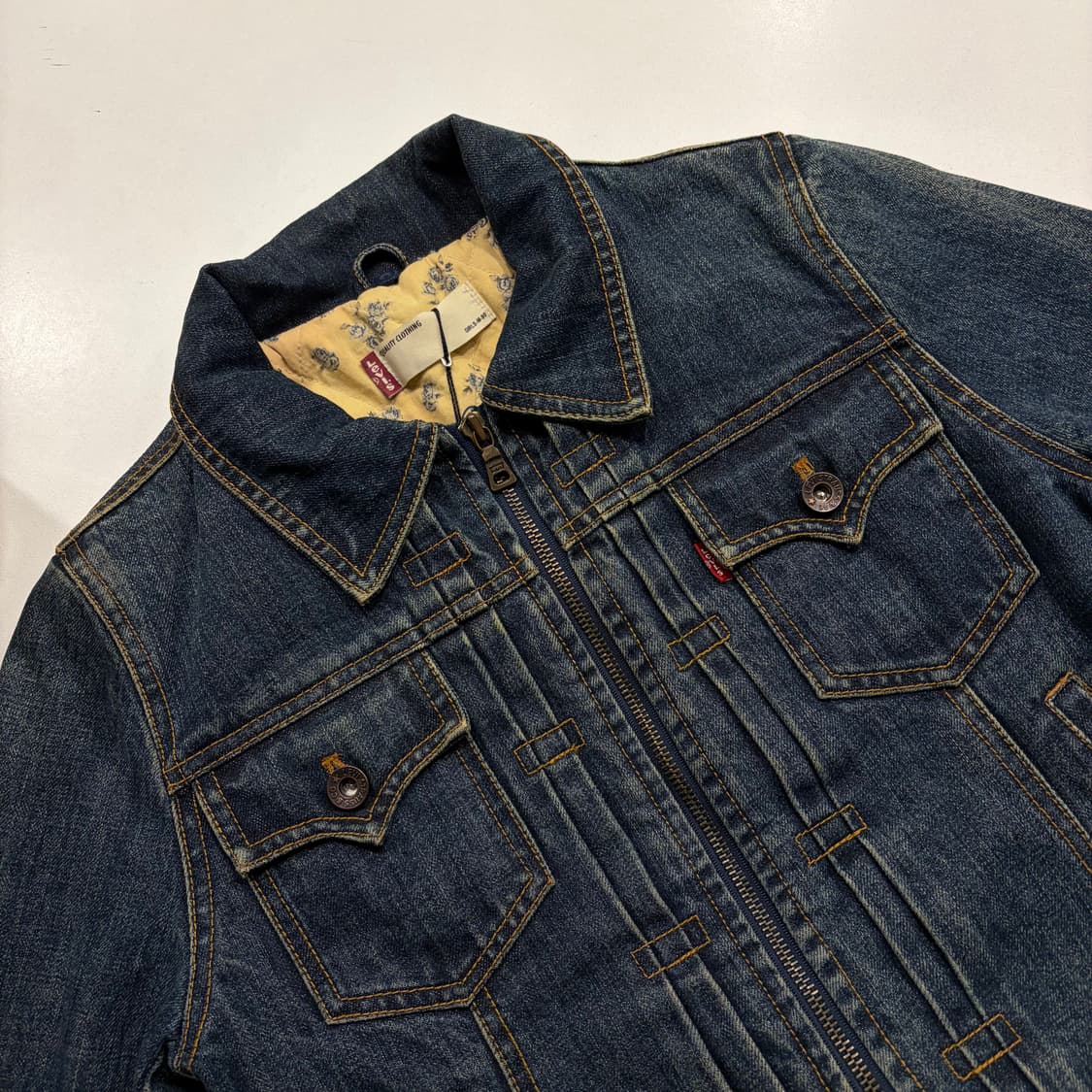 [M] 리바이스 우먼 누빔 안감 데님 자켓 청자켓 C355 상품이미지3