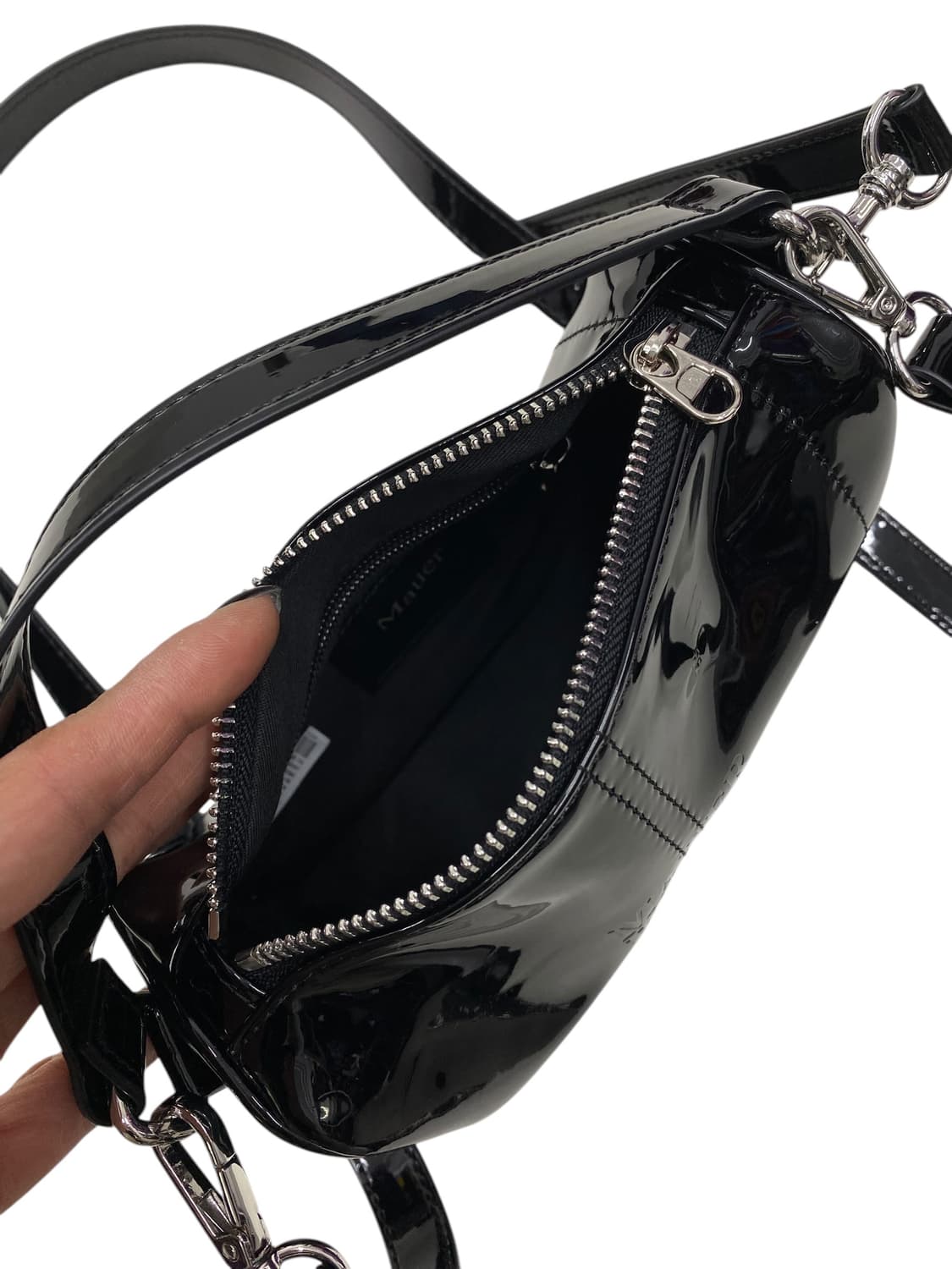 마뗑킴 블랙 페이던트 3way 상품이미지3