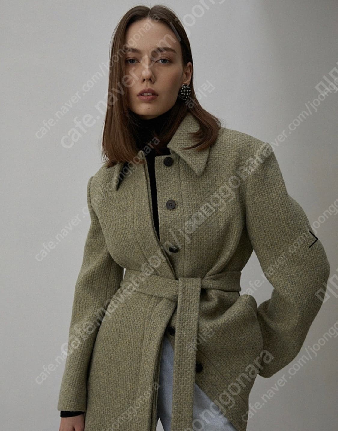 [새상품] 오르 ORR 벨티드 울 100% 트위드 자켓 상품이미지1