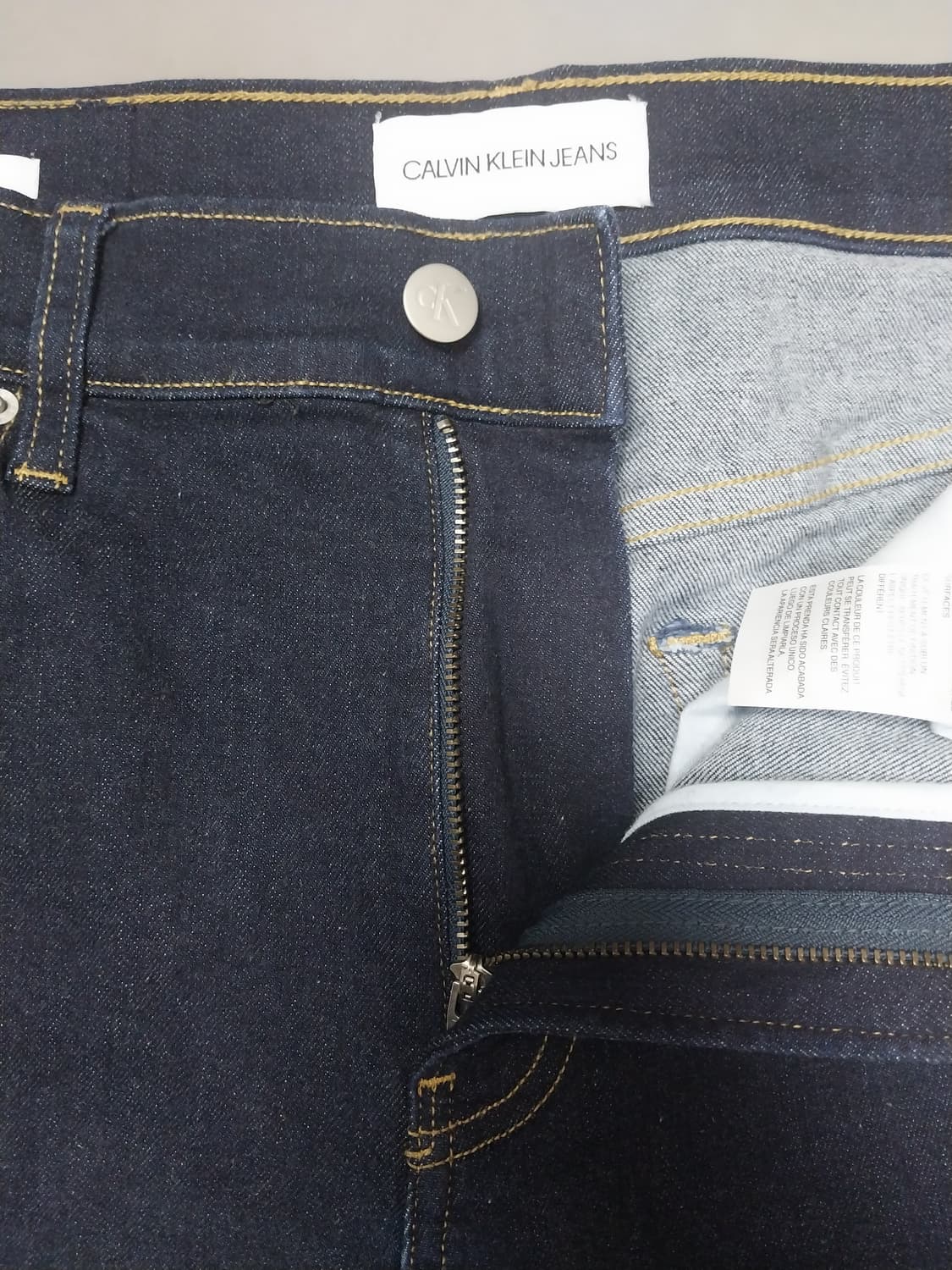 [32] 캘빈클라인 진스 진청 무지 슬림진 청바지 상품이미지6
