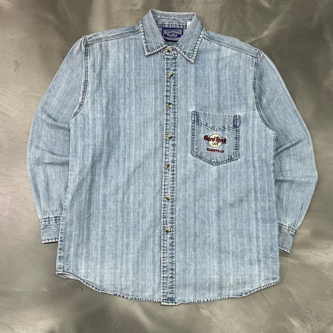  하드락카페 자수 데님 셔츠 y15809 상품이미지1