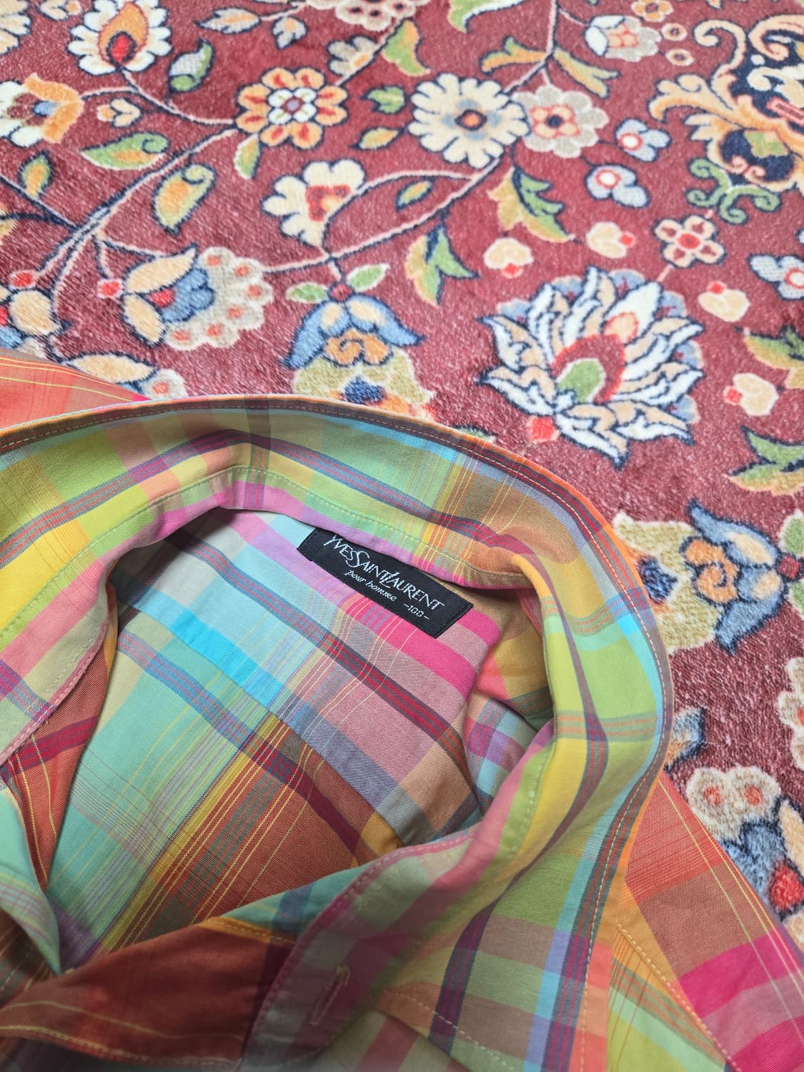 Yves Saint Laurent 2002 Multi-Color 체크셔츠 상품이미지4