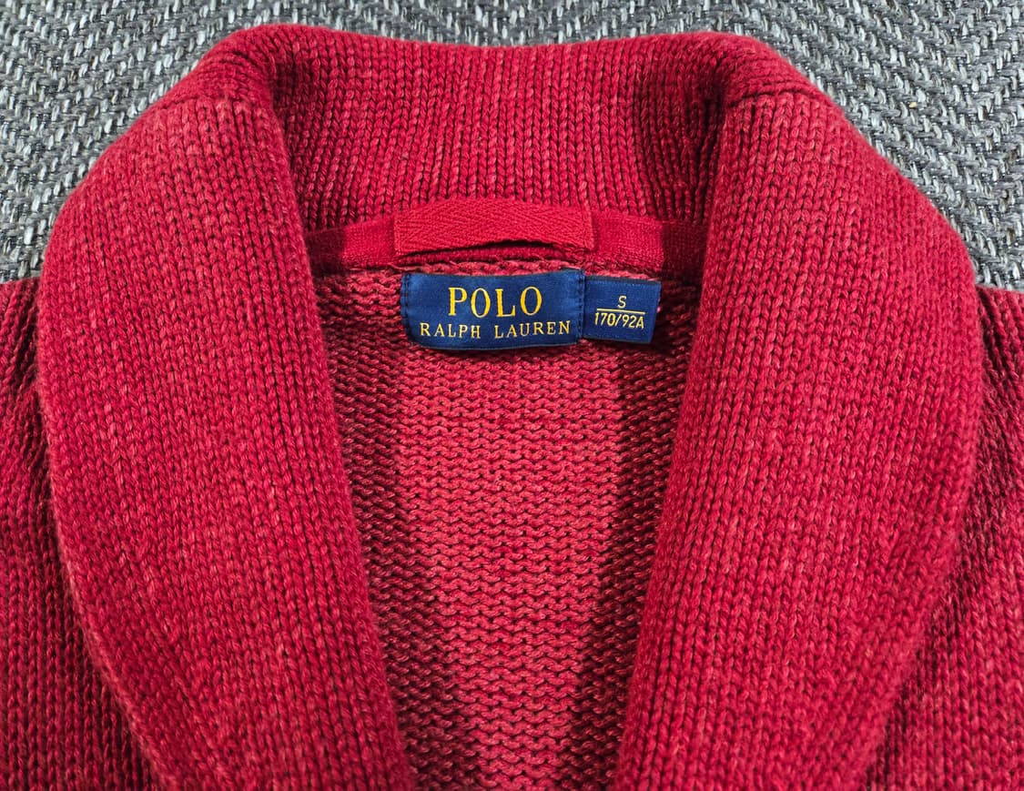 폴로 랄프로렌 엘보패치 숄카라 레터맨 가디건 상품이미지7