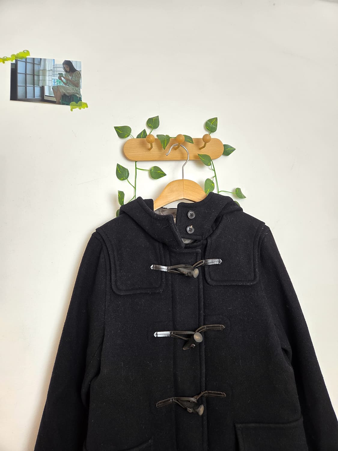 블랙 떡볶이 울 코트 상품이미지2