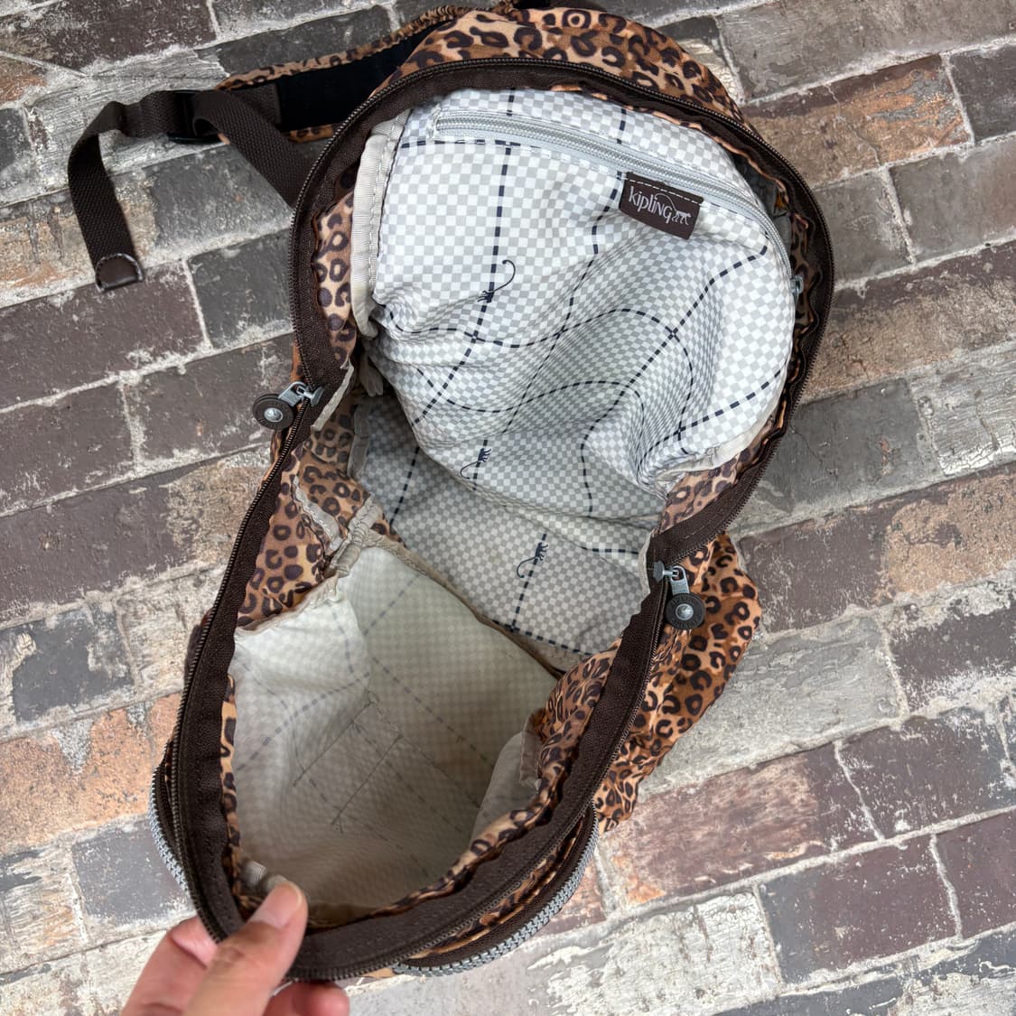 Kipling 키플링 레오파드 호피 백팩 상품이미지7