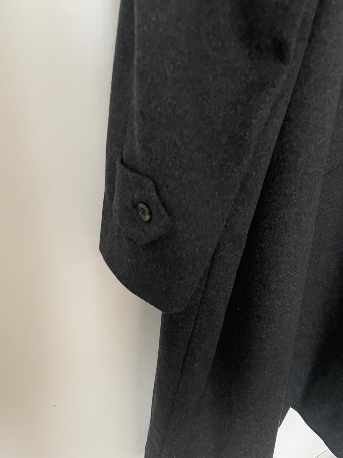 vintage charcoal cashmere balmacaan coat 상품이미지7
