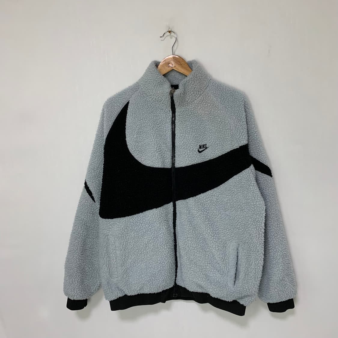 나이키 빈티지 빅 로고 후리스 플리스 자켓 스카이블루 남녀공용 상품이미지1