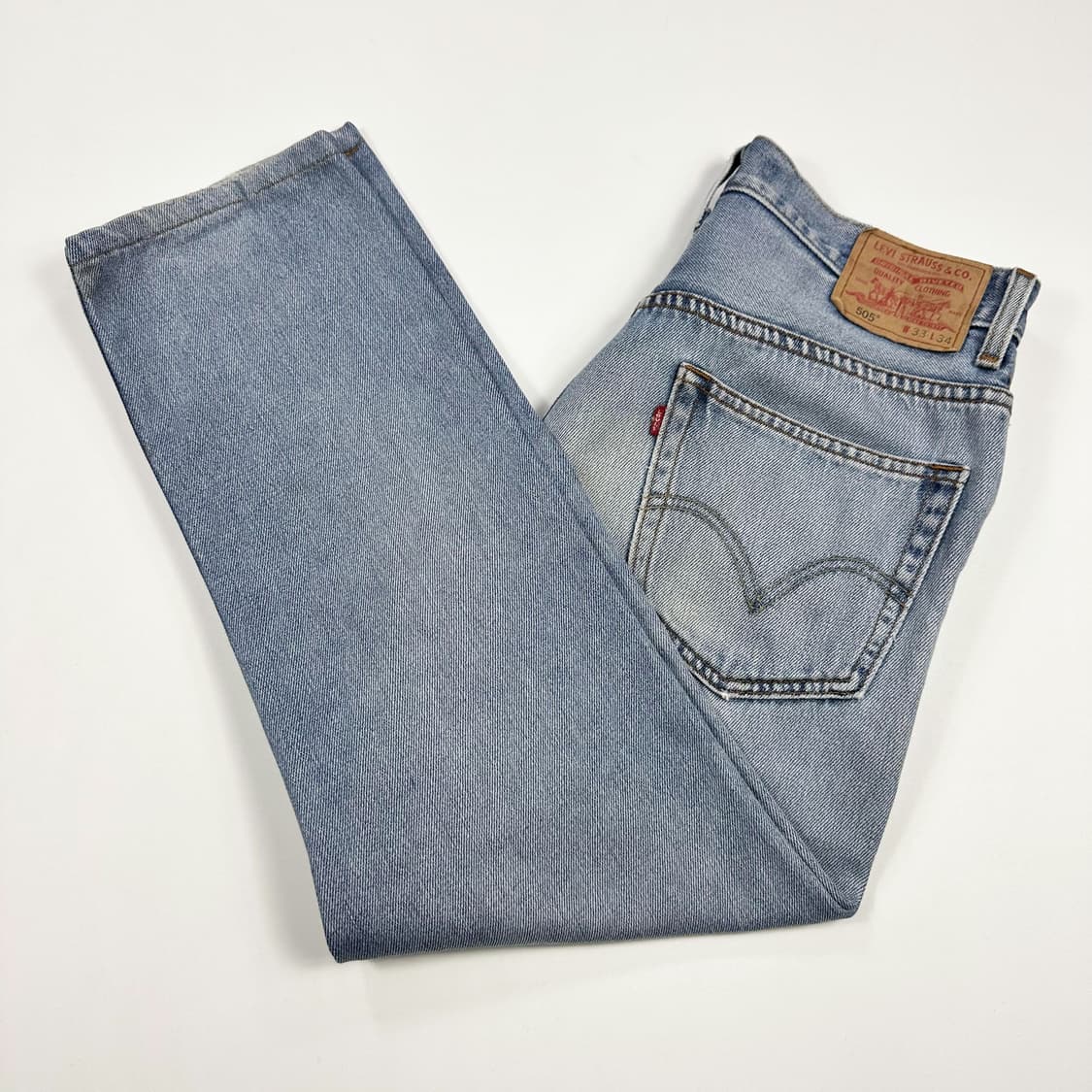 리바이스 505 오리지널 연청 데님 팬츠 (33인치) 상품이미지2