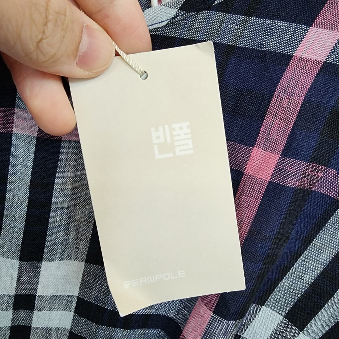  빈폴 체크 리본 롱 원피스 상품이미지5