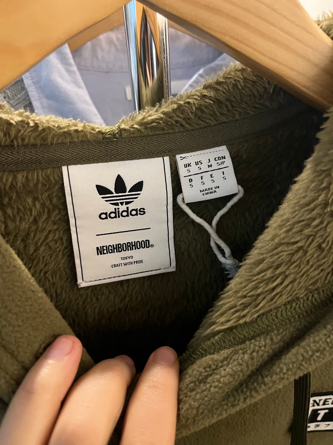 네이버후드x아디다스 후리스 후드티 상품이미지10