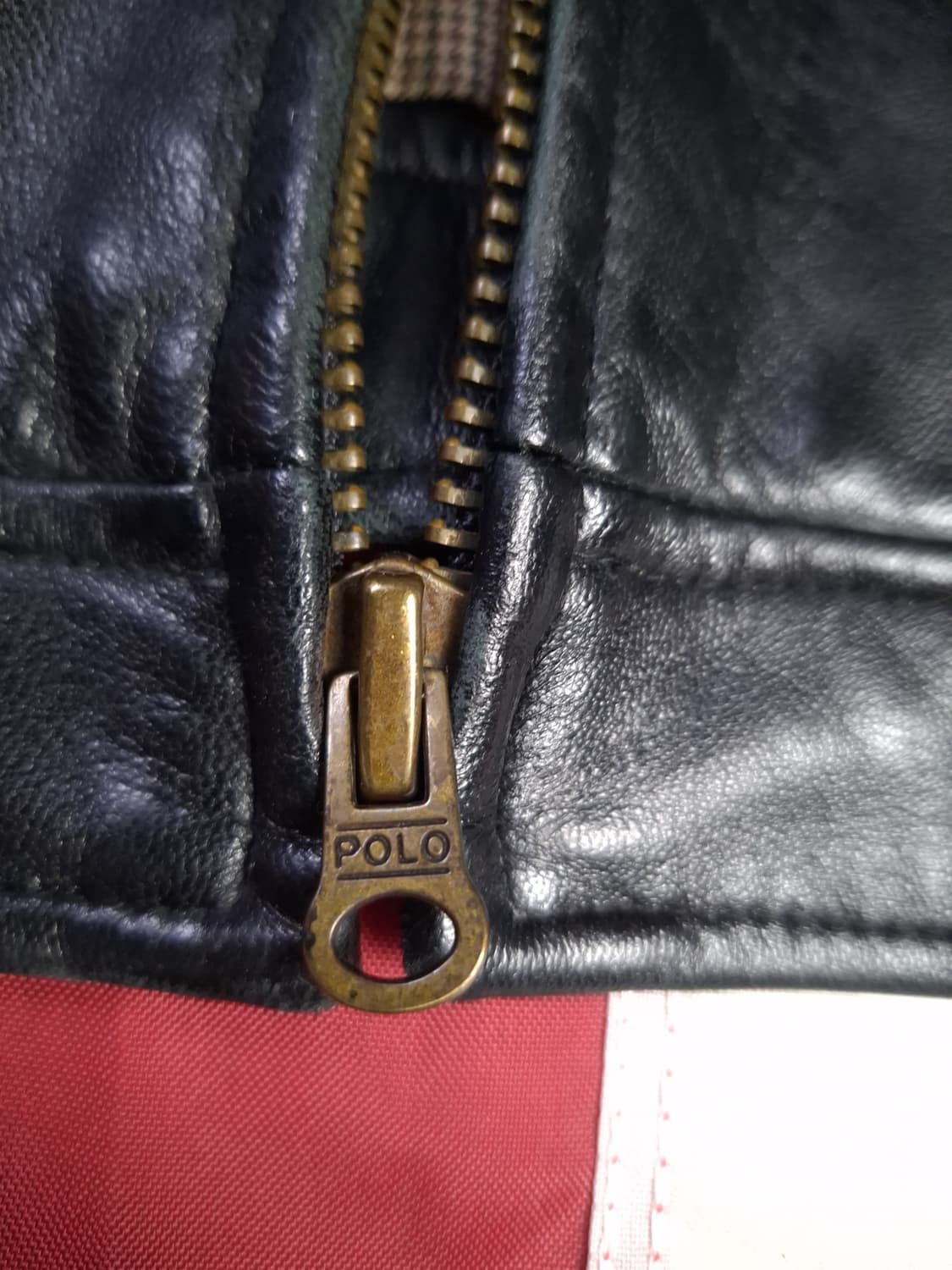 오리지날 폴로 랄프로렌 블랙 맥스웰 리얼 램스킨 레더 자켓 상품이미지5