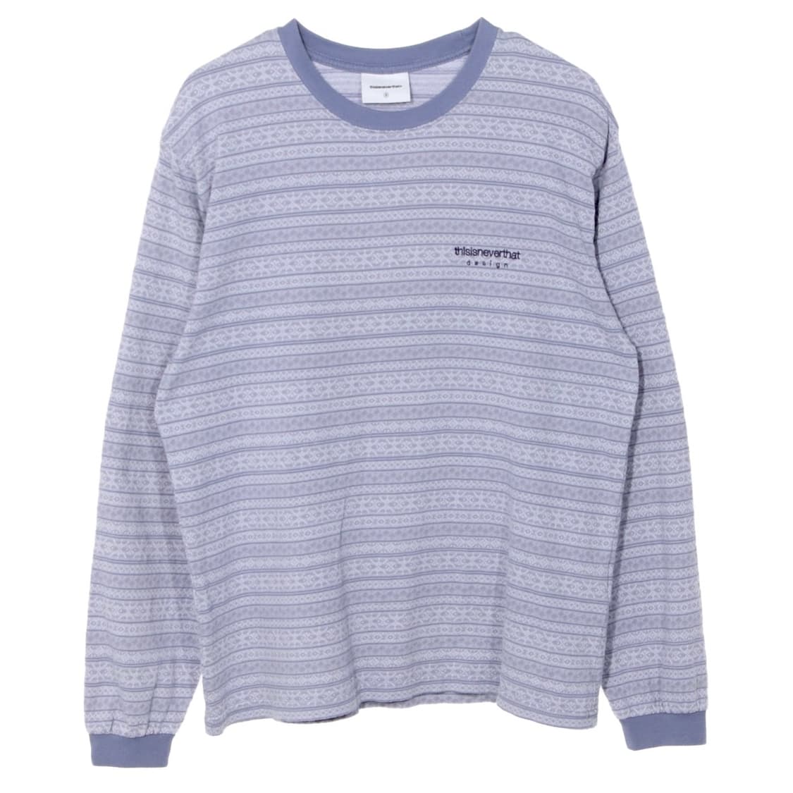 디스이즈네버댓 긴팔 Fair Isle Striped L/S Tee Pur 상품이미지1