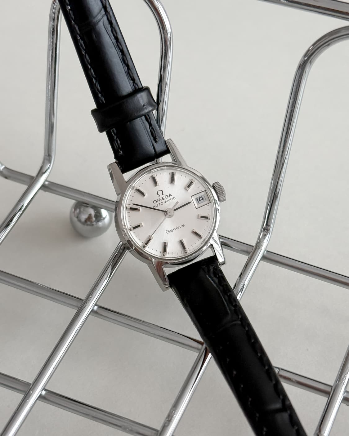 오메가 제네브 실버 수동 시계 상품이미지2