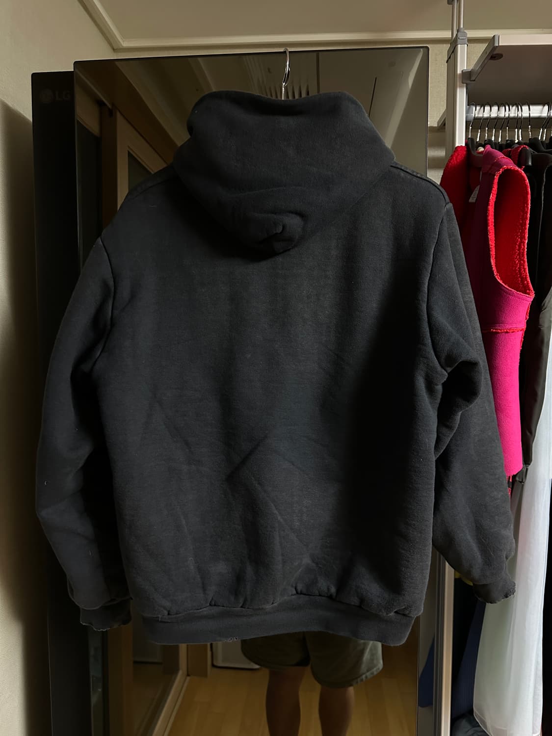 (2)아프레쎄 후드집업 블랙 상품이미지2