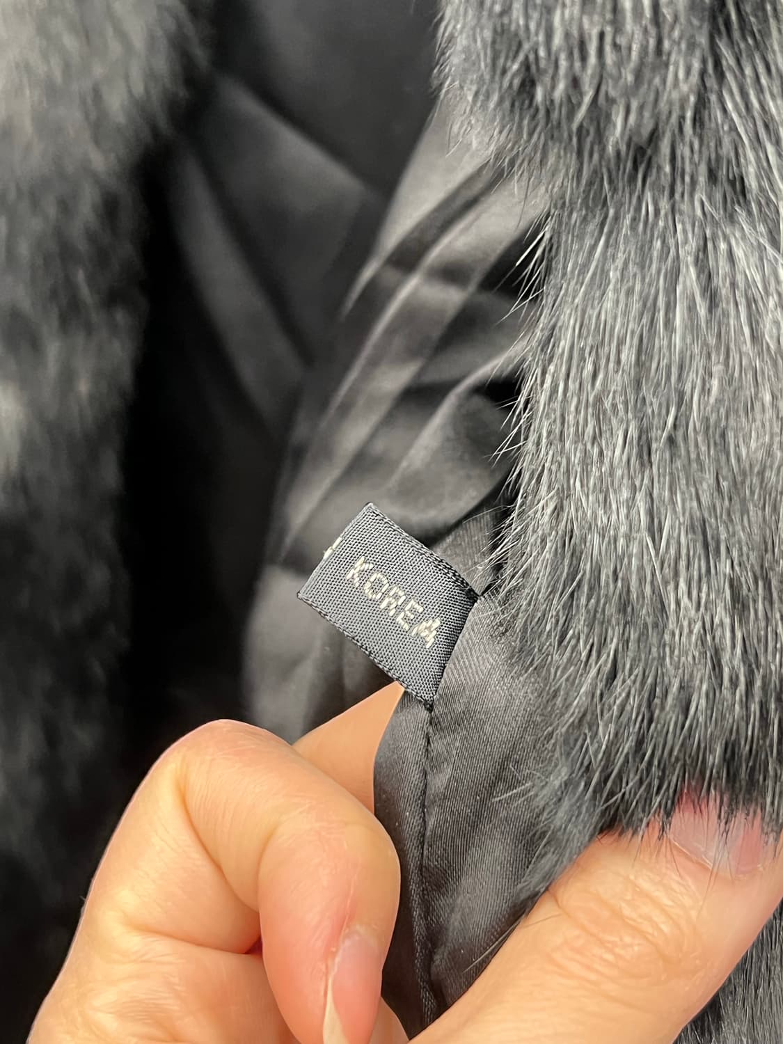 Vintage Y2K Black Fur Jacket 상품이미지4