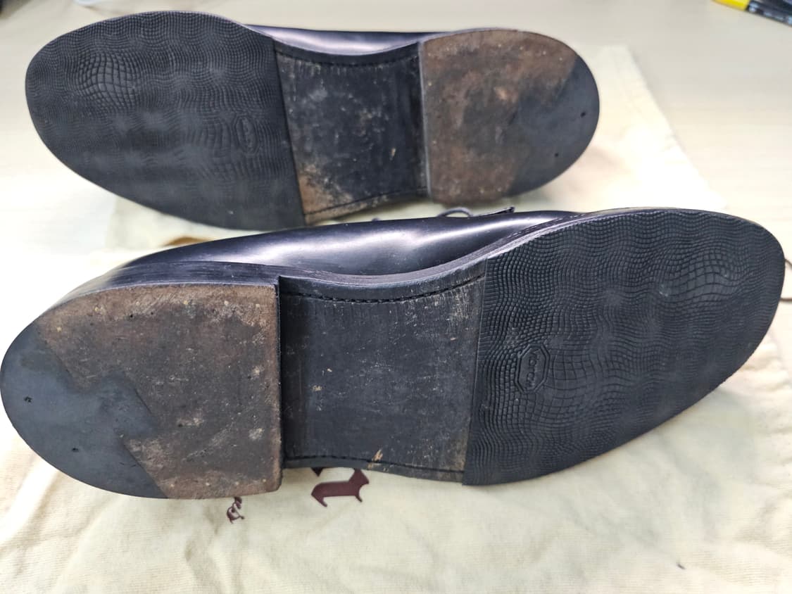 알든 9901 블랙 코도반 더비 8D 사이즈 상품이미지10