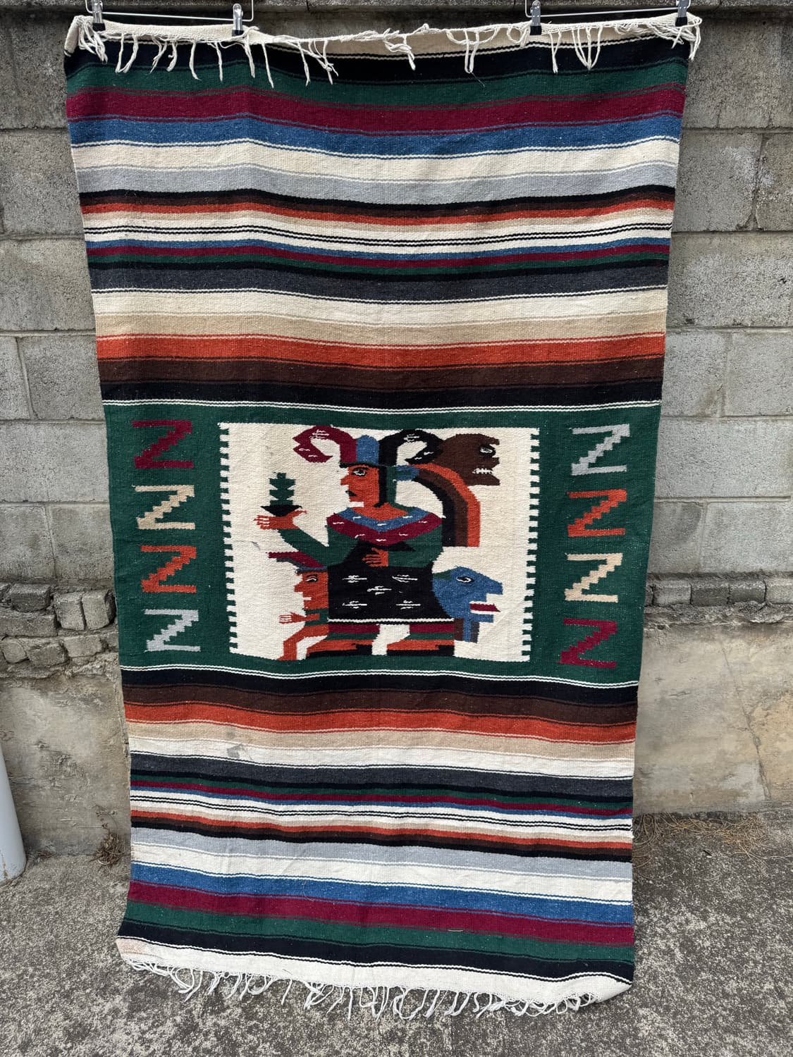 빈티지 멕시코 멕시칸 러그 블랑켓 상품이미지3
