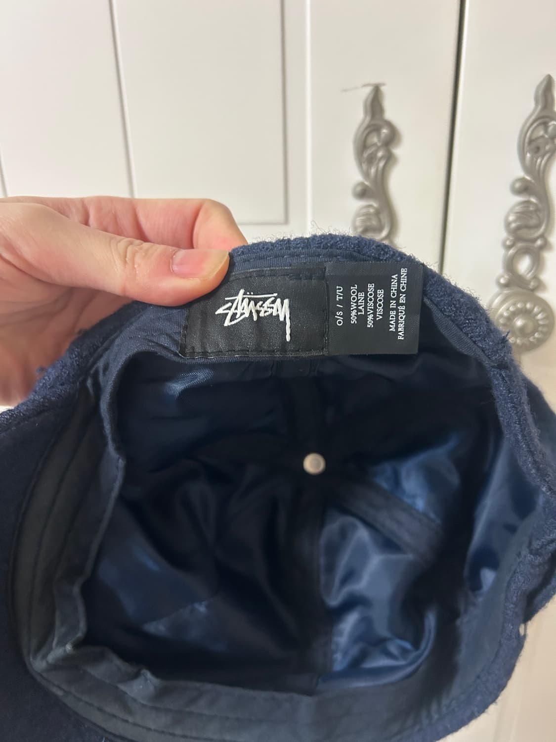 스투시 낮은 캡 모자 네이비 상품이미지3