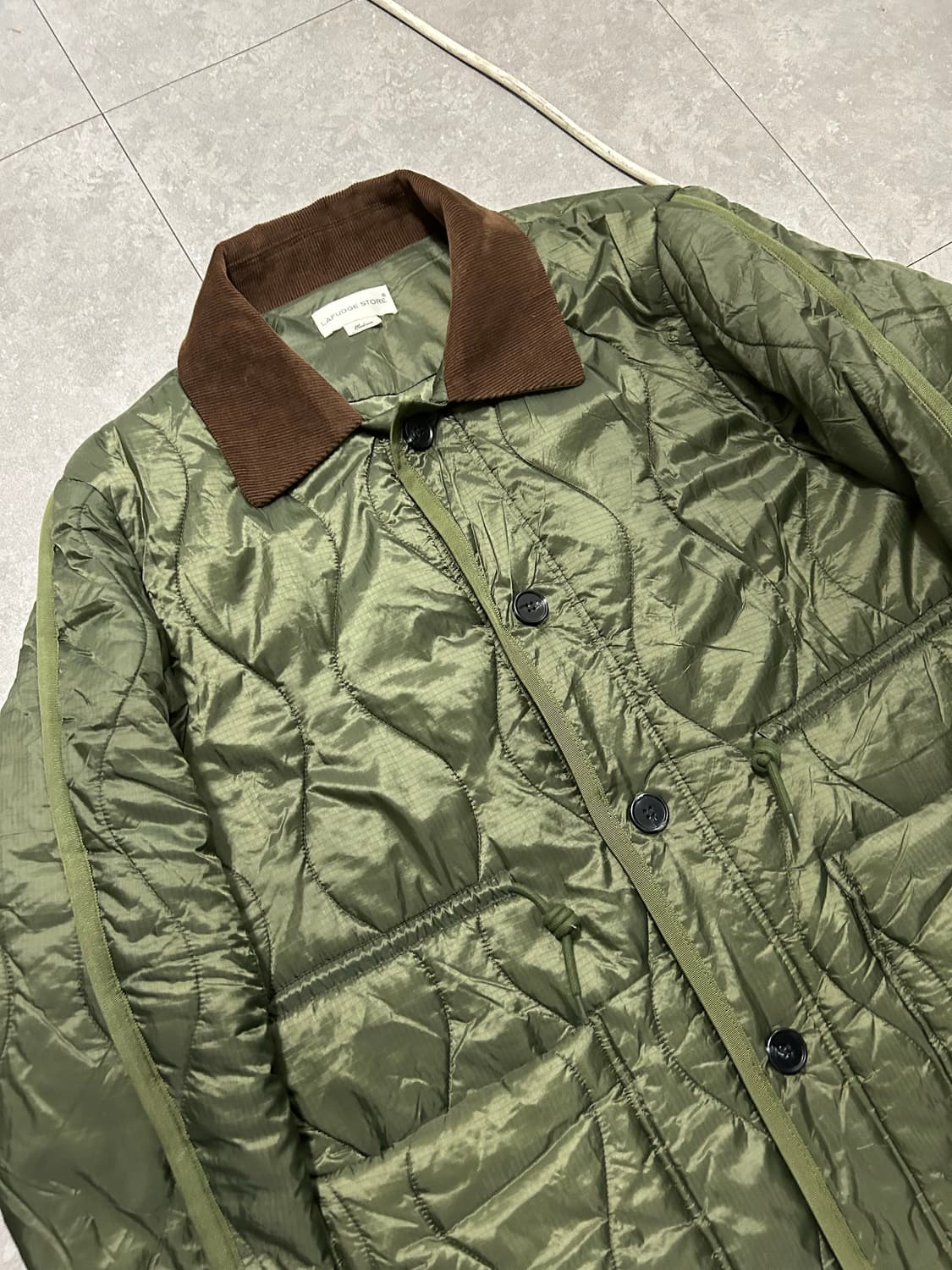 라퍼지스토어 오버사이즈  다운 퀼팅 패디드 롱 자켓   상품이미지7