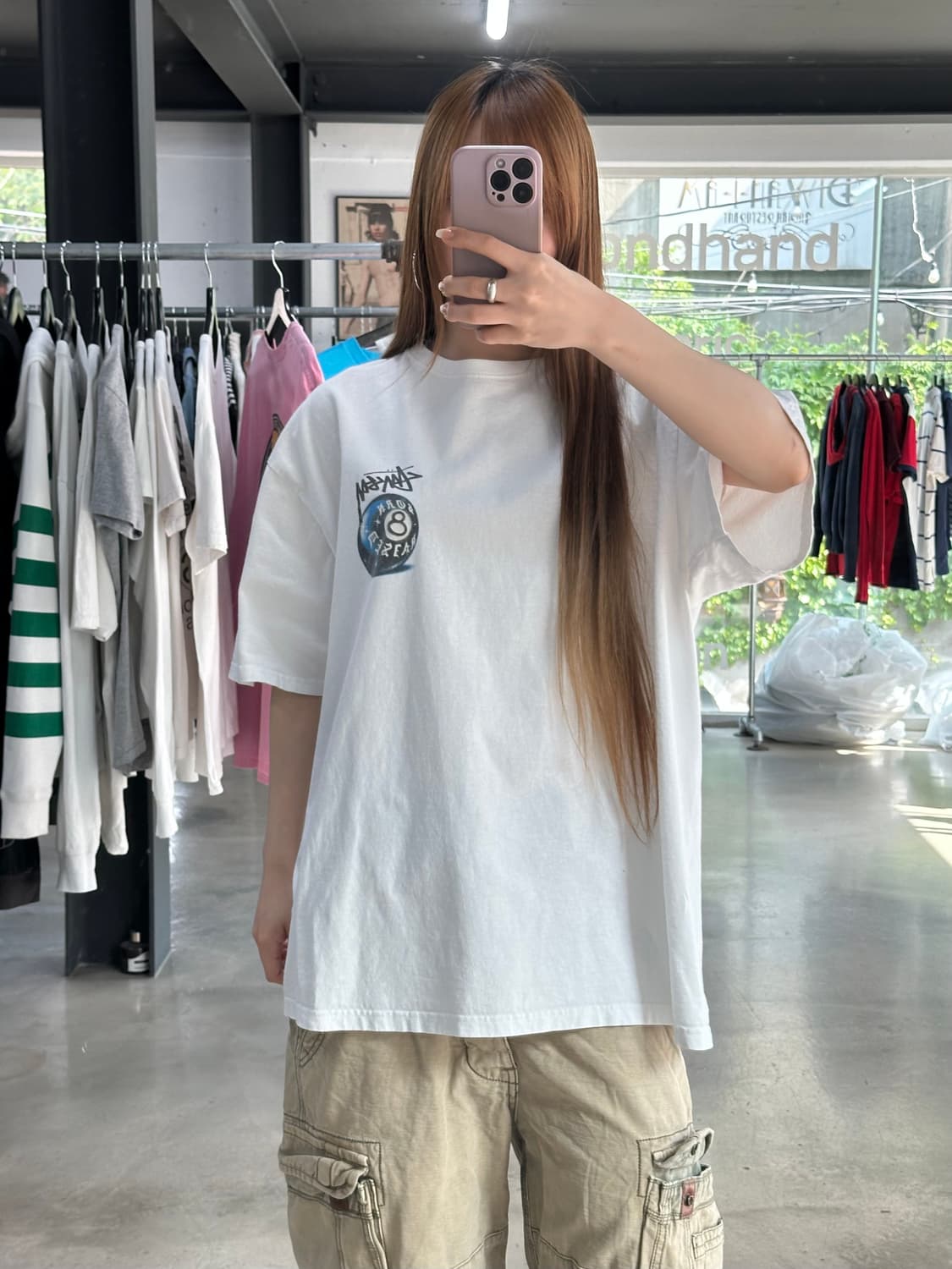 스투시 x 본앤레이즈드 8볼 반팔티 상품이미지4