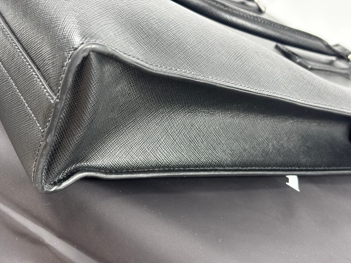 (풀구성,정품)프라다 사피아노 토트백 서류가방 블랙 2vg079 상품이미지7