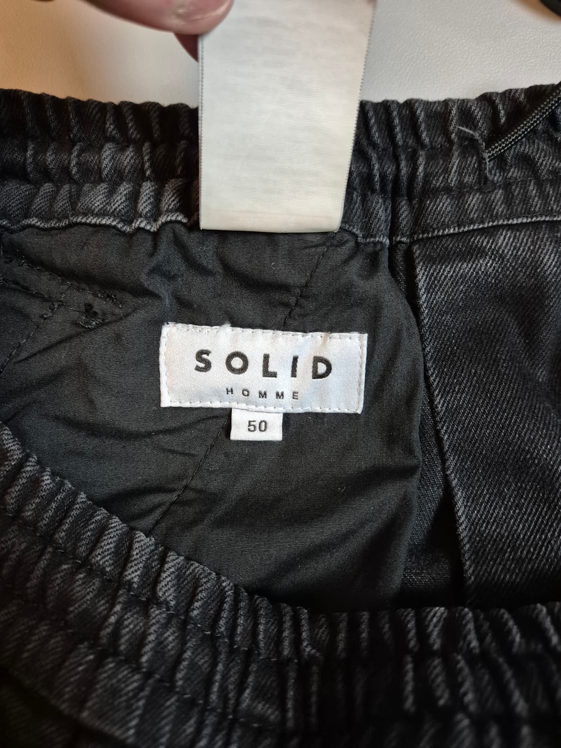 솔리드옴므 흑청 데님 조거팬츠 50(34) 상품이미지3