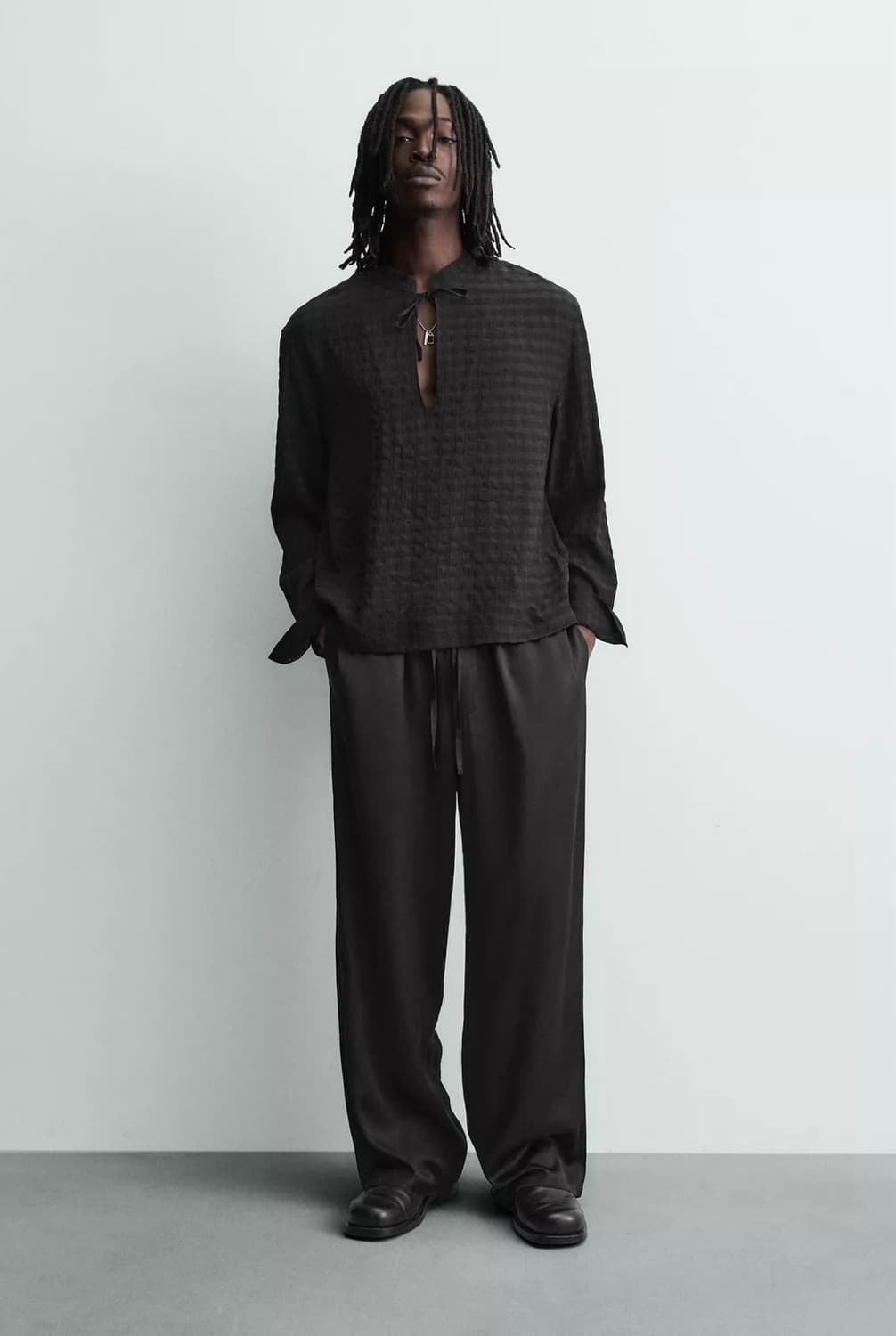 자라 루즈 웨이스트 팬츠 (30) 상품이미지4