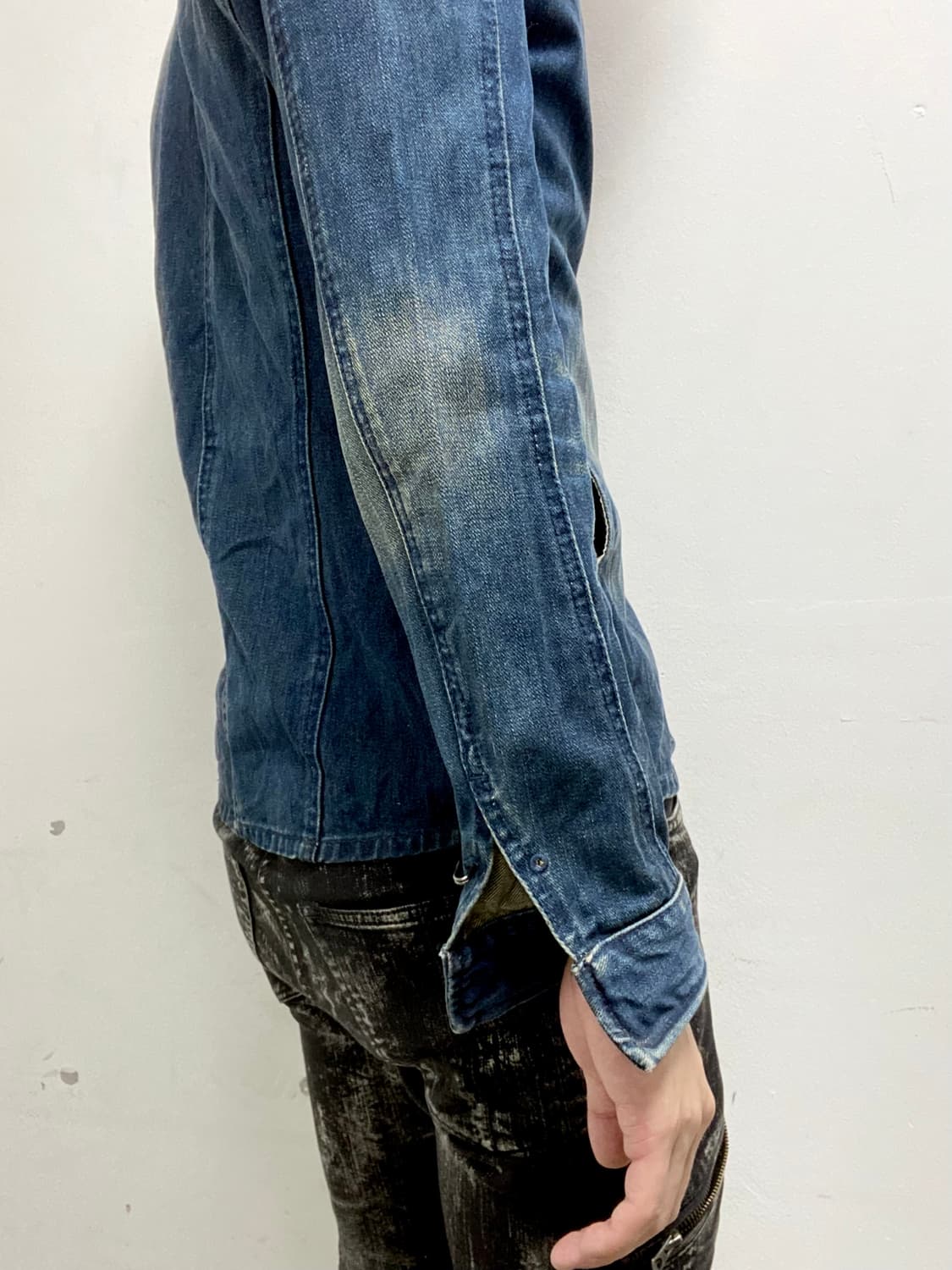 [Schlussel]Blue Washed Slim Fit Jacket 상품이미지3