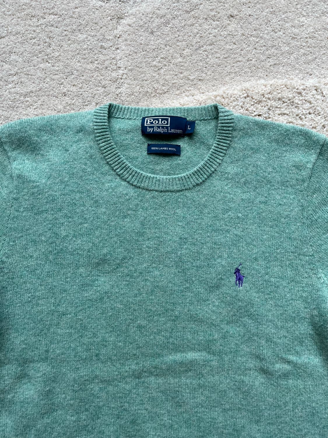폴로 랄프로렌 램스울 크루넥 니트 (100–105) 상품이미지5