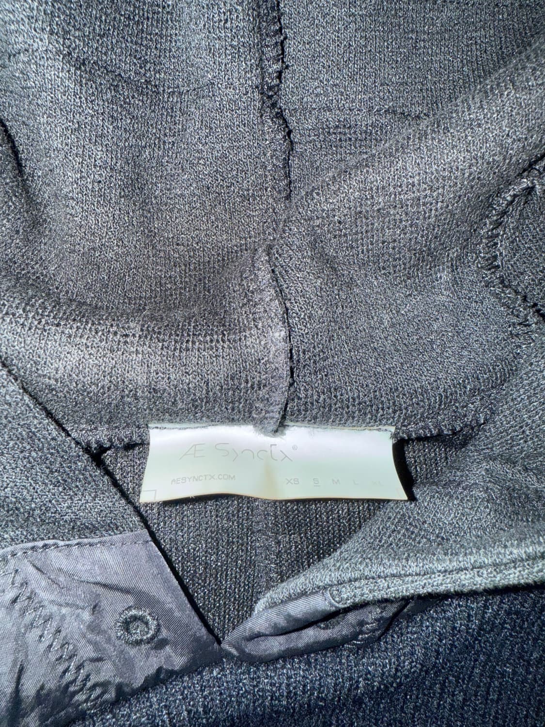 에이시네틱스 니트 후드Trooper knit black S사이즈 상품이미지3